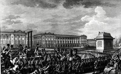 The Day of 21st January 1793 The Death of Louis XVI 1754-93 in Place de la Revolution