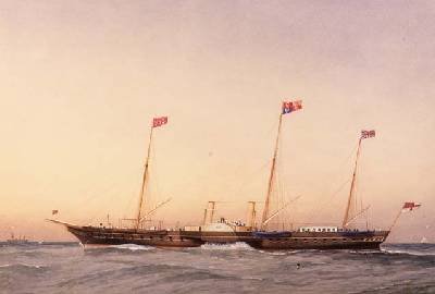 The Yacht Victoria and Albert 1880