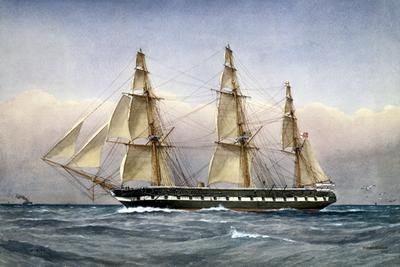 HMS Glasgow at Sea in 1861 1903