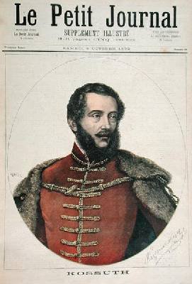 Portrait of Lajos Kossuth 1802-94 from the front cover of Le Petit Journal 8th October 1892