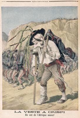 Crispis Defeat caricature from le Petit Journal 1896
