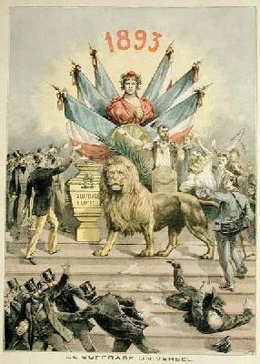 Universal Suffrage illustration from the supplement of Le Petit Journal 19th August 1893