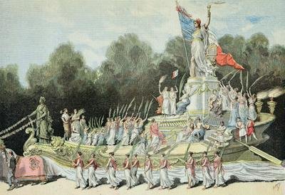 Chariot of the Triumph of the Republic at the National Festival, 22nd September 1892 from Le Petit Journal 24th September 1892