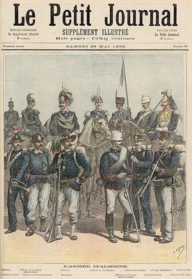 The Italian Army from Le Petit Journal 28th May 1892
