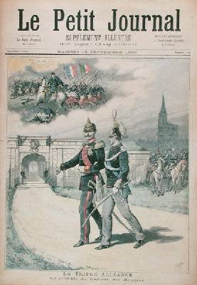 The Triple Alliance illustration from Le Petit Journal 1893