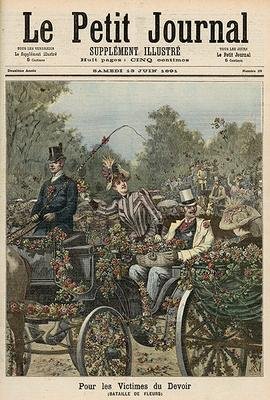 For the Victims of Duty The Battle of Flowers from Le Petit Journal 13th June 1891