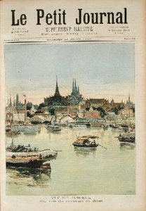 View of Bangkok from Le Petit Journal 12th August 1893