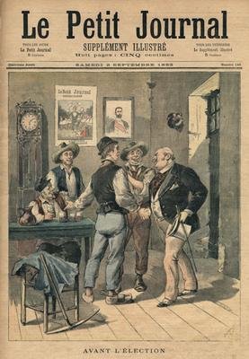 Before the election illustration from Le Petit Journal Supplement Illustre 2nd September 1893