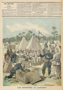 New Years Boxes in Dahomey from Le Petit Journal 31st December 1892