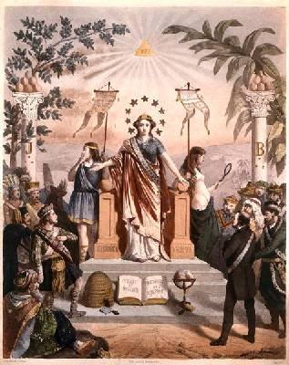 Freemasonry Instructing the People 1875