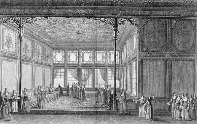 Interior of a drawing room in the Topkapi Palace of the Sultana Hadidge sister of Selim III 1819