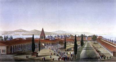 View of the Inner Courtyard of the Seraglio Topkapi Palace Constantinople