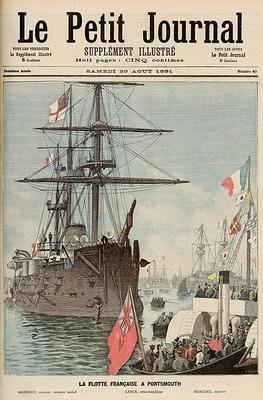 The French Flotilla in Portsmouth from Le Petit Journal 29th August 1891