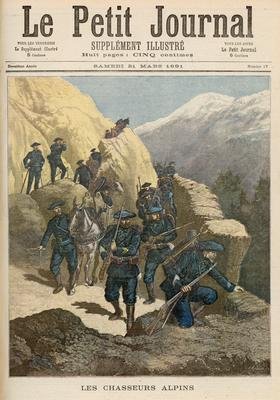 Mountain Infantrymen from Le Petit Journal 21st March 1891
