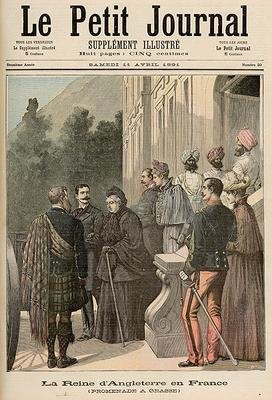 The Queen of England in France A Walk in Grasse from Le Petit Journal 11 April 1891