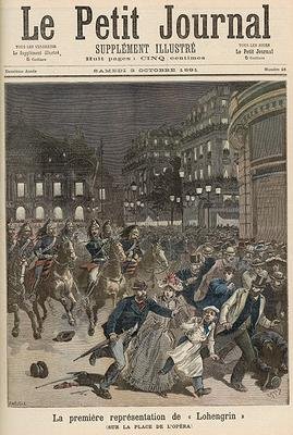 The First Performance of Lohengrin from Le Petit Journal 3rd October 1891
