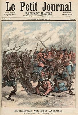 The Battle of Manipur from Le Petit Journal 2nd May 1891