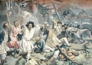 Cyclone in Mayotte from Le Petit Journal 27th March 1898