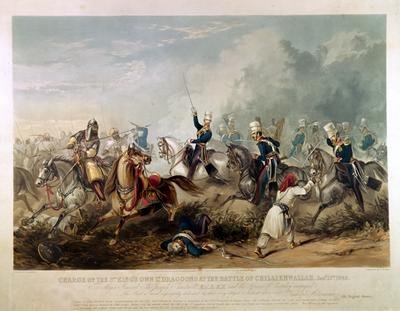 Charge of the Kings Own Light Dragoons at the Battle of Chillianwala on 13th January