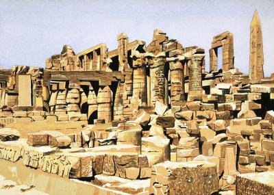 The ruins of the Temple of Amun of Karnak