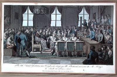 Pope Pius VII visiting lInstitution des Aveugles-nes in Paris
