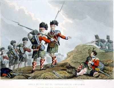 Anecdote of the Bravery of the Scotch Piper of the 11th Highland Regiment at the Battle of Vimiero