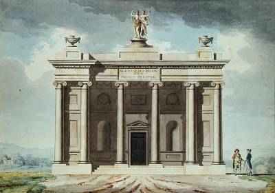 Elevation of a Design for a Private Theatre