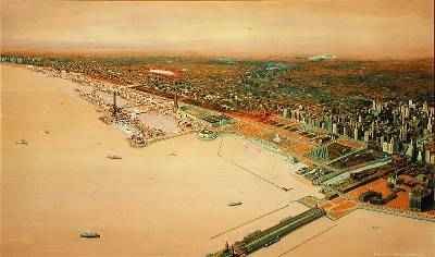 View of Chicago Skyline  Century of Progress