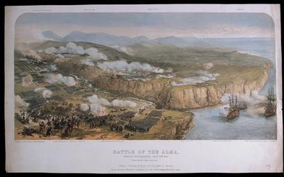 The Battle of Alma from the French position on 20th September 1854 1854