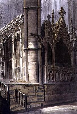 Part of the Screen of Edward the Confessor and the Tomb of Edmund Crouchback