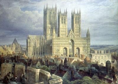 Lincoln Cathedral from the North West 1850