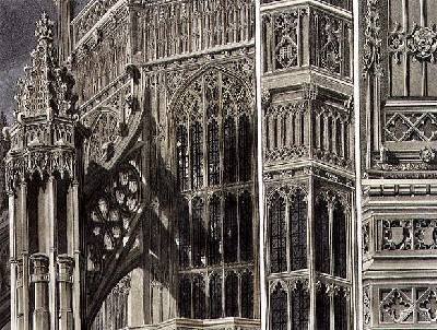 Fragments and Parts of the Exterior of Henry the Seventh Chapel