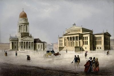 Theatre and German Dome church on the Gendarmenmarkt Berlin