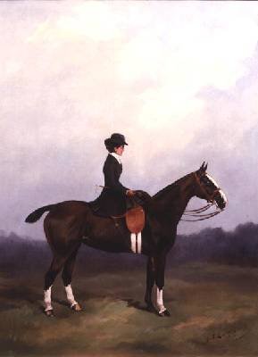 Lady Riding Side-saddle