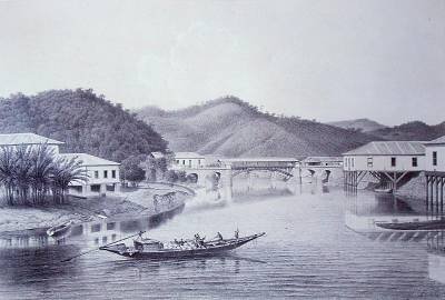 Bridge over the river Pirahy