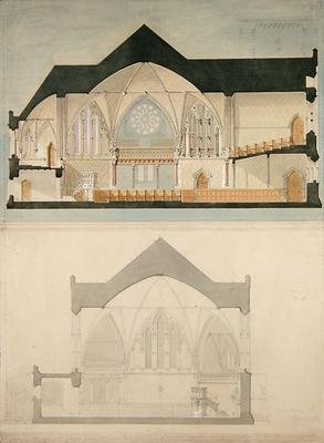 Side Elevation of Trinity College Church Edinburgh