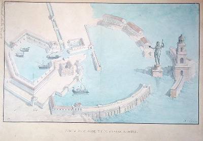 Reconstruction of the Roman port of Ostia