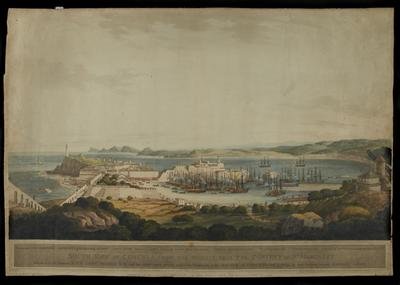 South View of Corunna from the Heights near the Convent of St Margaret