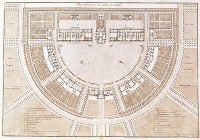 General plan of the salt works in the ideal city of Chaux
