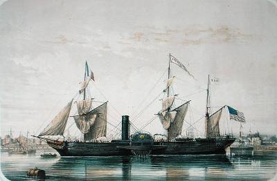 The SS Franklin in the Florida Basin at Le Havre