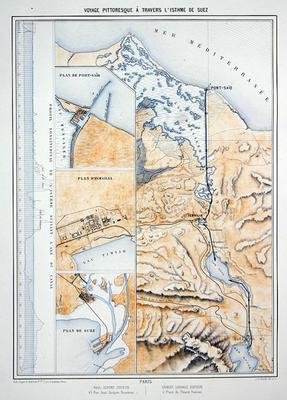 Map of the Suez Canal
