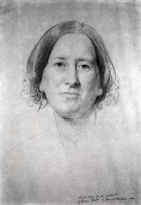 First Study for the Portrait of George Eliot Mary Ann Evans 1819-1880