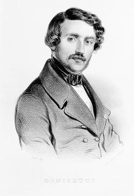 Portrait of Gaetano Donizetti 1797-1848 Italian composer