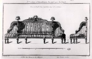 Sample of a sofa from Oeuvres diverses de Lalonde decorateur et dessinateur