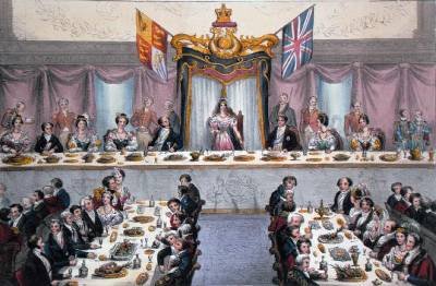 Queen Victoria 1819-1901 Drinking the Health of the Citizens of London at the Guildhall Banquet
