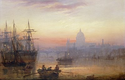 The Pool of London at Sundown