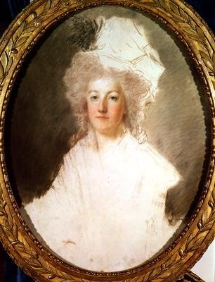 Unfinished portrait of Marie Antoinette 1774-92