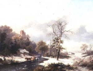 Travellers in a Winter Landscape