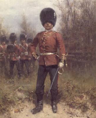Portrait of an Officer of the Grenadier Guards