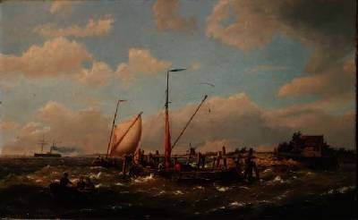 Fishing Vessels in an estuary